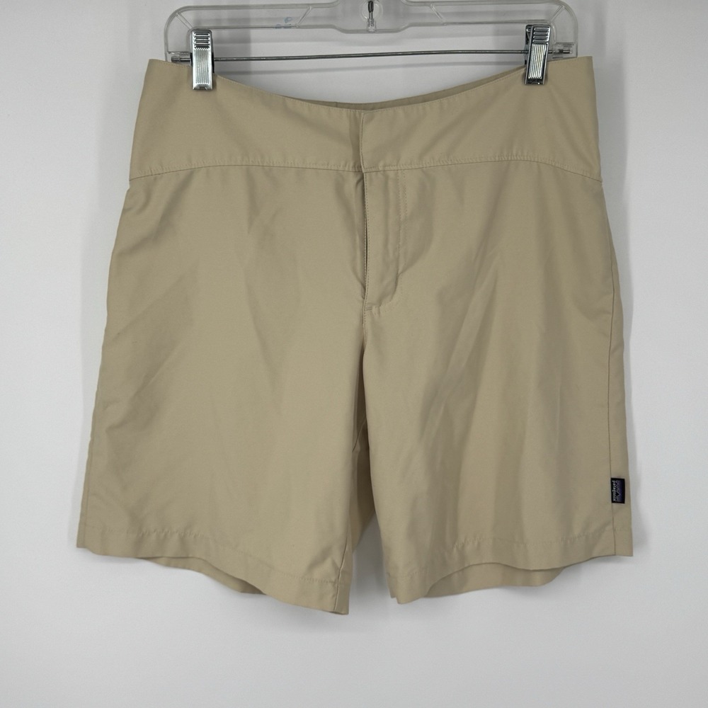 Patagonia Womens Sesame Duway Beige Shorts Size 6 Outdoor Hiking Athletic Travel
